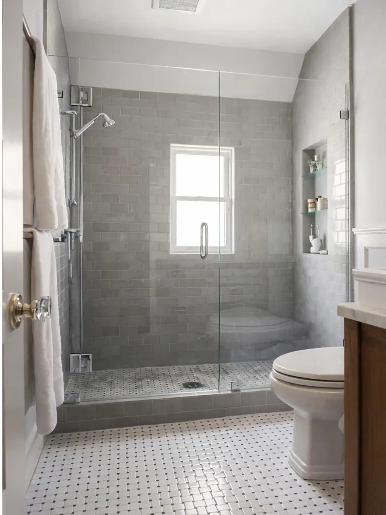 Apres renovation de salle de bain moderne